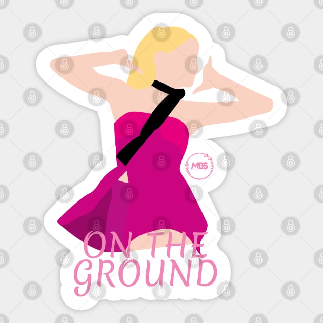 rose on the ground silhouette design Sticker by MBSdesing 